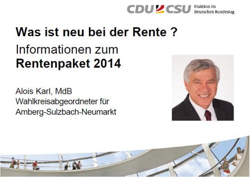 Auf 16 Seiten finden Sie die wichtigsten Infos zum Rentenpaket.